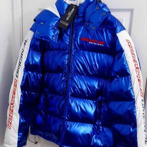 Rockstar Original Black Label Metalic Blue Puffer Jacket